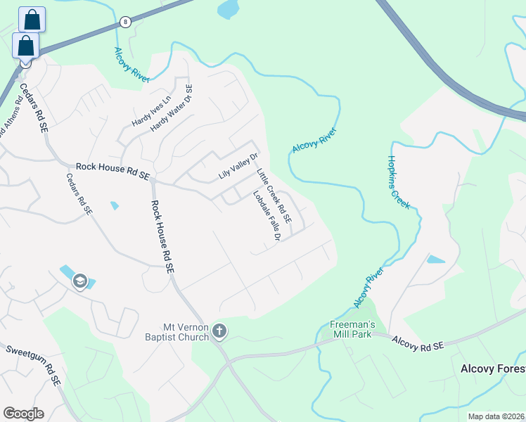 map of restaurants, bars, coffee shops, grocery stores, and more near 474 Lobdale Falls Drive in Lawrenceville
