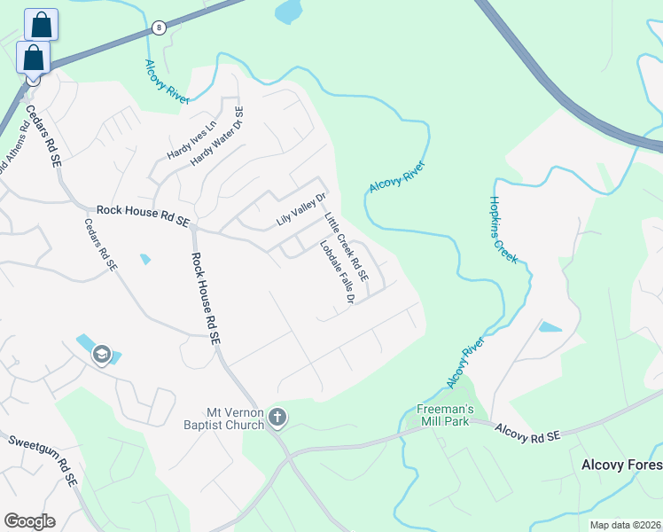 map of restaurants, bars, coffee shops, grocery stores, and more near 474 Lobdale Falls Drive in Lawrenceville