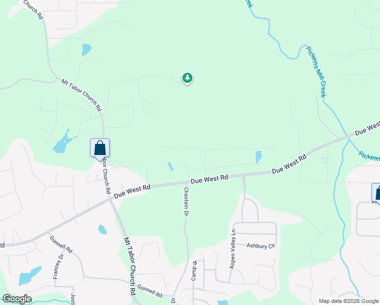 map of restaurants, bars, coffee shops, grocery stores, and more near 144 Silverleaf Lane in Dallas