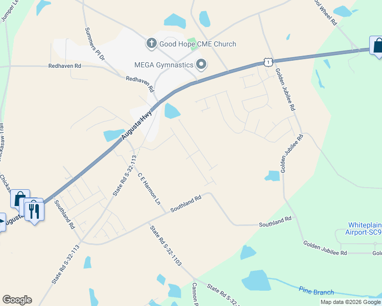 map of restaurants, bars, coffee shops, grocery stores, and more near 118-124 State Road S-32-1102 in Gilbert