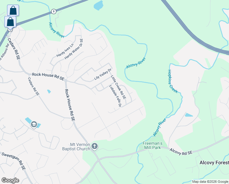 map of restaurants, bars, coffee shops, grocery stores, and more near 484 Lobdale Falls Drive in Lawrenceville