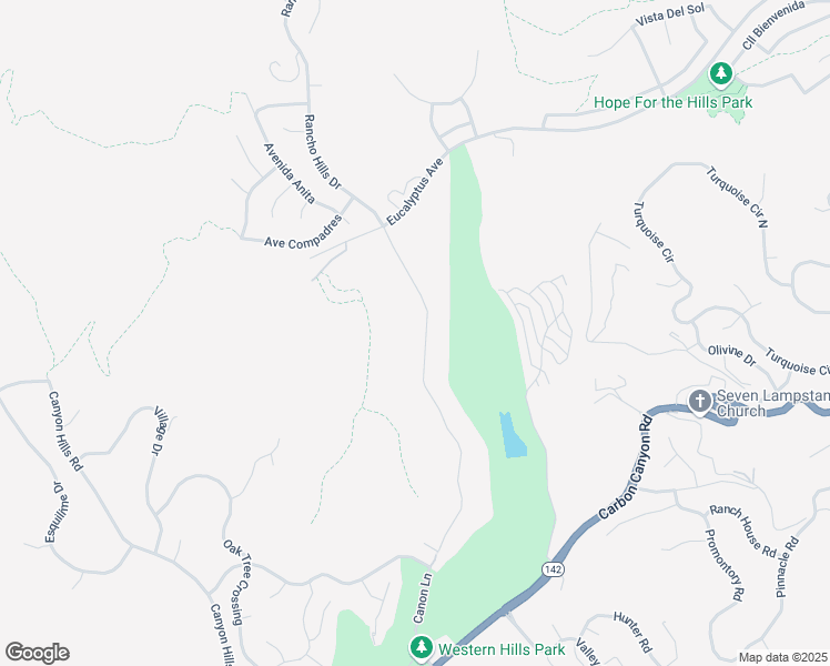 map of restaurants, bars, coffee shops, grocery stores, and more near 15277 Canon Lane in Chino Hills