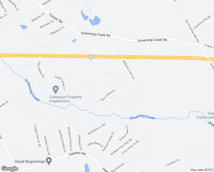 map of restaurants, bars, coffee shops, grocery stores, and more near 900 Peter Josiah Court in Dacula