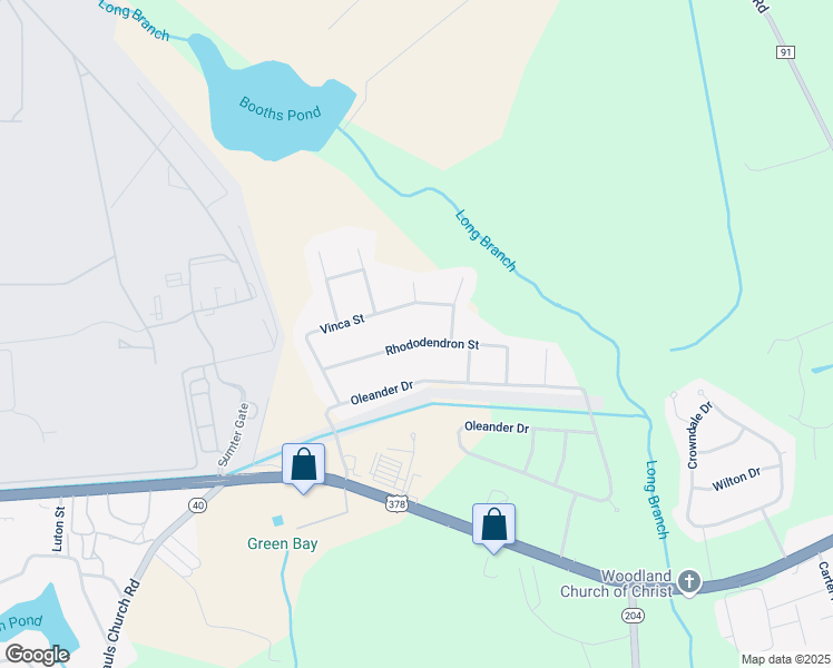 map of restaurants, bars, coffee shops, grocery stores, and more near 3735 Rhododendron Street in Sumter