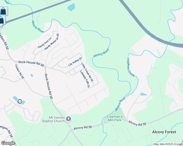 map of restaurants, bars, coffee shops, grocery stores, and more near 421 Double Creek Drive in Lawrenceville