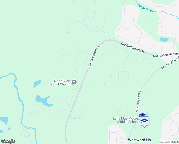 map of restaurants, bars, coffee shops, grocery stores, and more near 2780 Old Cartersville Road in Dallas