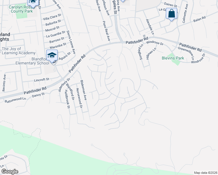 map of restaurants, bars, coffee shops, grocery stores, and more near 18913 Westleigh Place in Rowland Heights