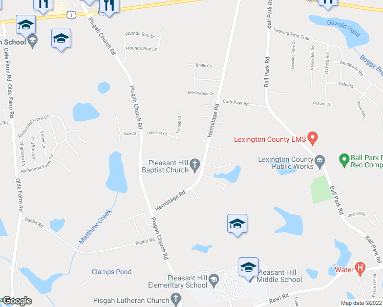 map of restaurants, bars, coffee shops, grocery stores, and more near 126 Lancelot Court in Lexington