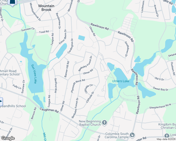 map of restaurants, bars, coffee shops, grocery stores, and more near 3120 Berkeley Forest Drive in Columbia