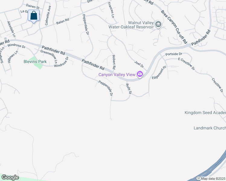 map of restaurants, bars, coffee shops, grocery stores, and more near 2670 Pepperdale Drive in Rowland Heights