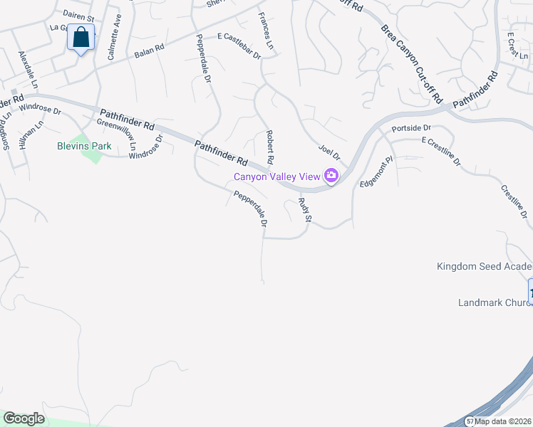 map of restaurants, bars, coffee shops, grocery stores, and more near 2670 Pepperdale Drive in Rowland Heights