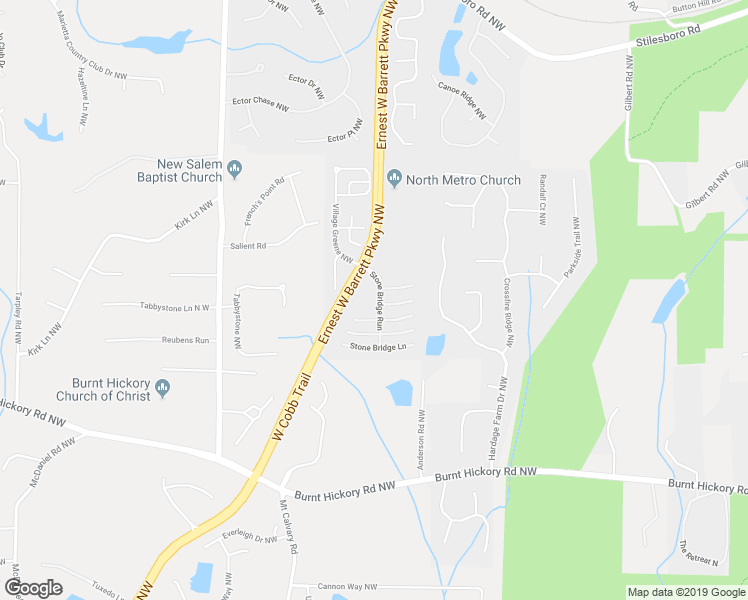 map of restaurants, bars, coffee shops, grocery stores, and more near 751 Stone Bridge Street in Marietta