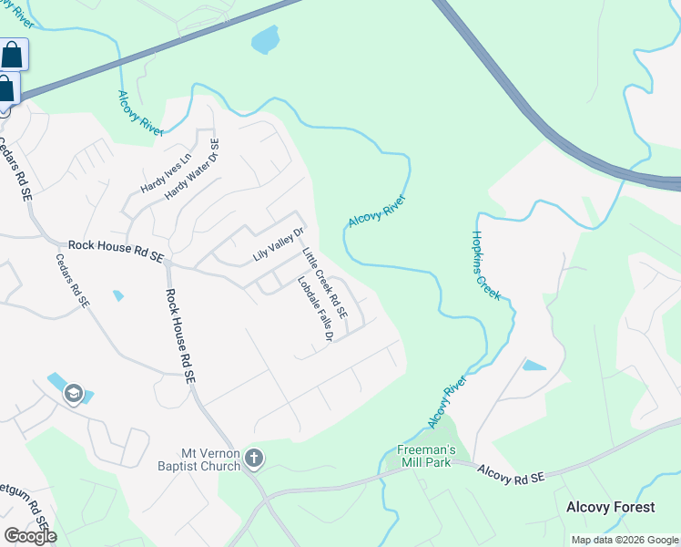 map of restaurants, bars, coffee shops, grocery stores, and more near 388 Double Creek Drive in Lawrenceville