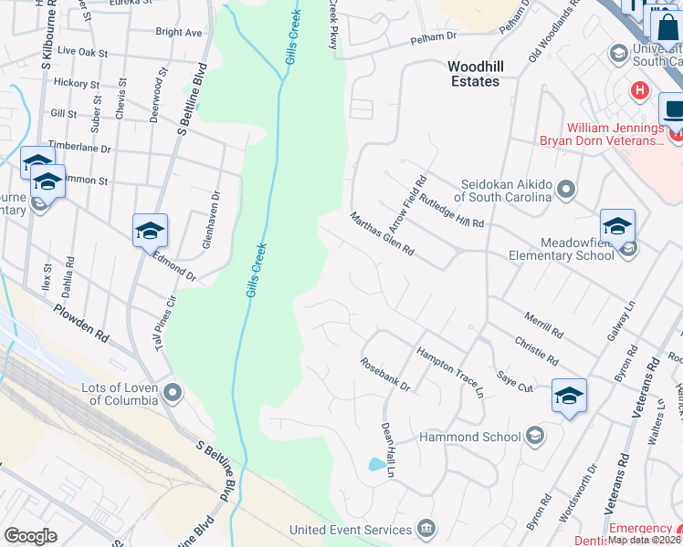 map of restaurants, bars, coffee shops, grocery stores, and more near 35 Westshire Court in Columbia