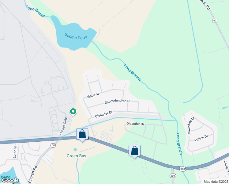 map of restaurants, bars, coffee shops, grocery stores, and more near 3730 Vinca Street in Sumter