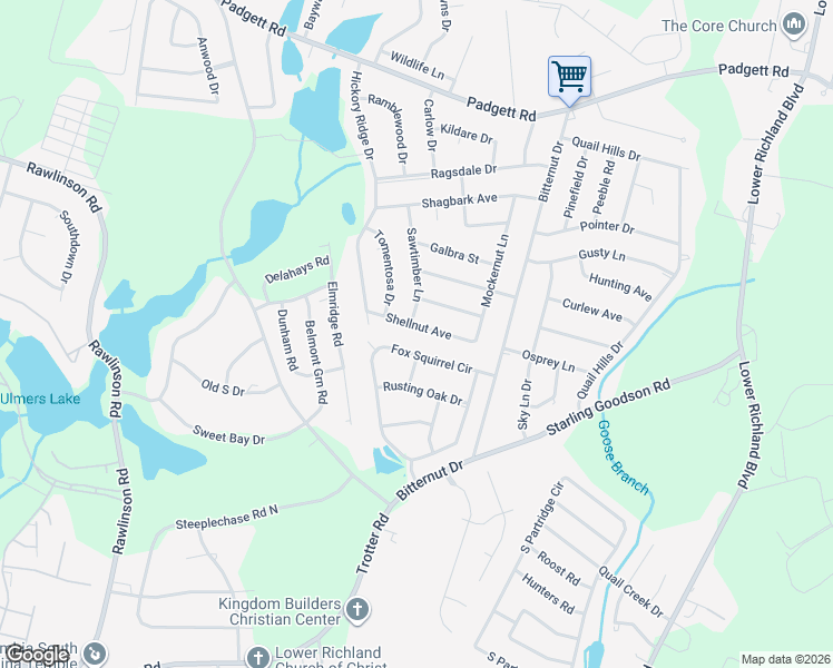 map of restaurants, bars, coffee shops, grocery stores, and more near 340 Shellnut Ave in Columbia