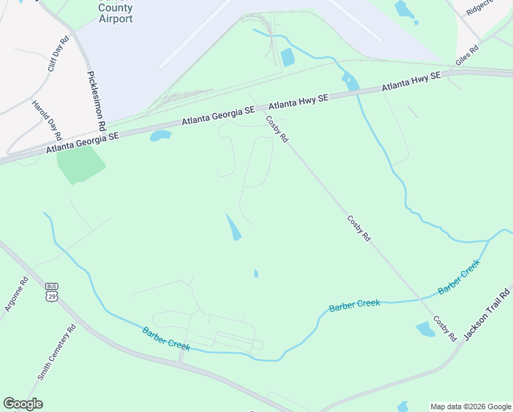 map of restaurants, bars, coffee shops, grocery stores, and more near 331 Cosby Road in Winder