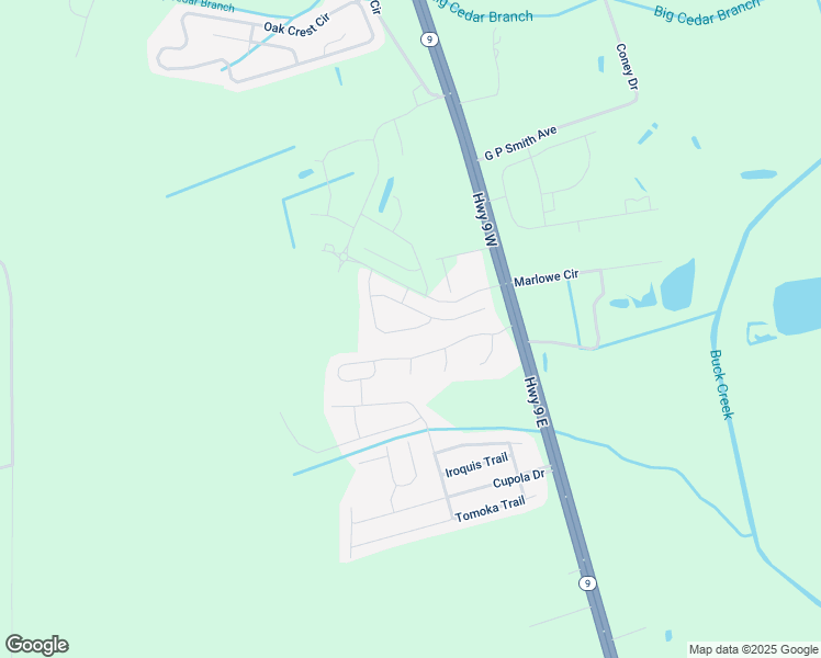 map of restaurants, bars, coffee shops, grocery stores, and more near Hackberry Way in Horry County