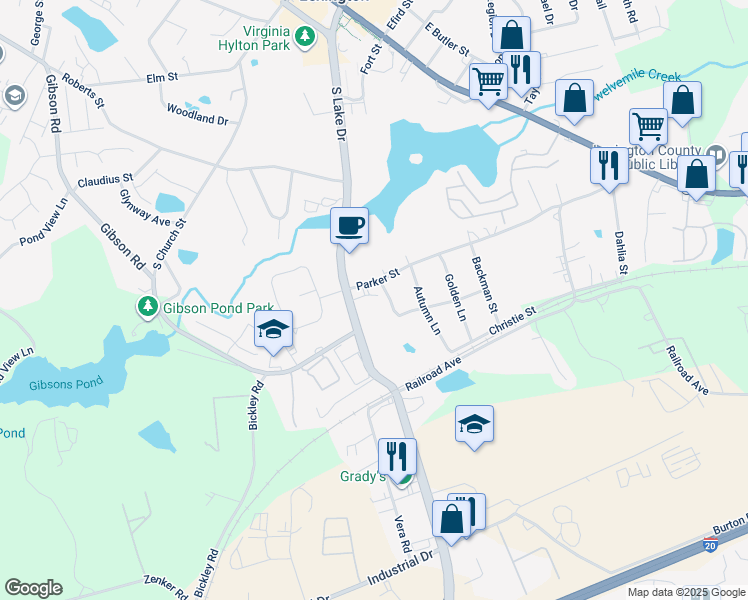 map of restaurants, bars, coffee shops, grocery stores, and more near 117 Spring Street in Lexington