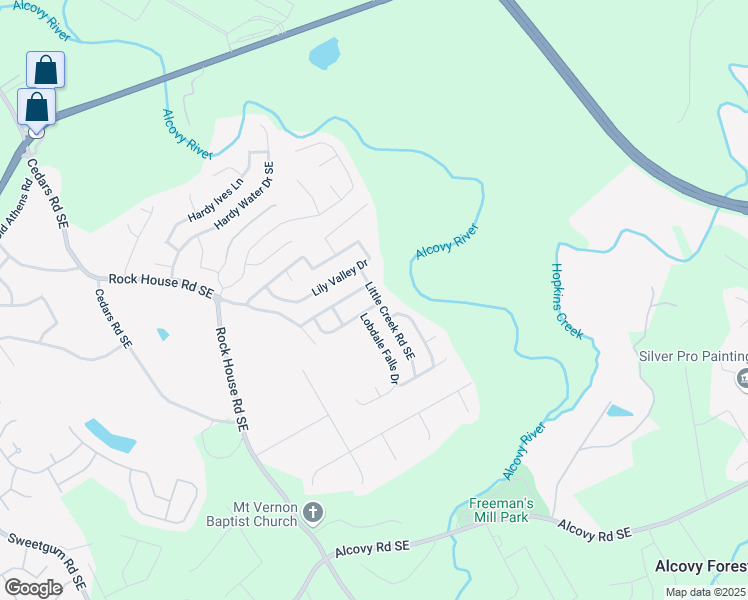 map of restaurants, bars, coffee shops, grocery stores, and more near 1766 Little Creek Drive in Lawrenceville