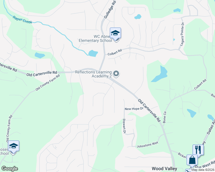 map of restaurants, bars, coffee shops, grocery stores, and more near 1544 Chester Harris Drive in Dallas
