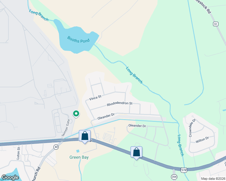 map of restaurants, bars, coffee shops, grocery stores, and more near 60 Vinca Court in Sumter