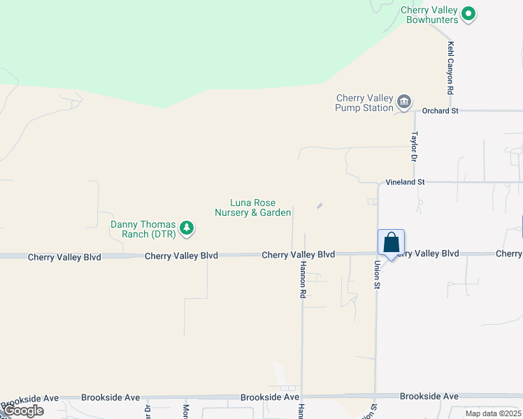 map of restaurants, bars, coffee shops, grocery stores, and more near 37492 Cherry Valley Boulevard in Cherry Valley
