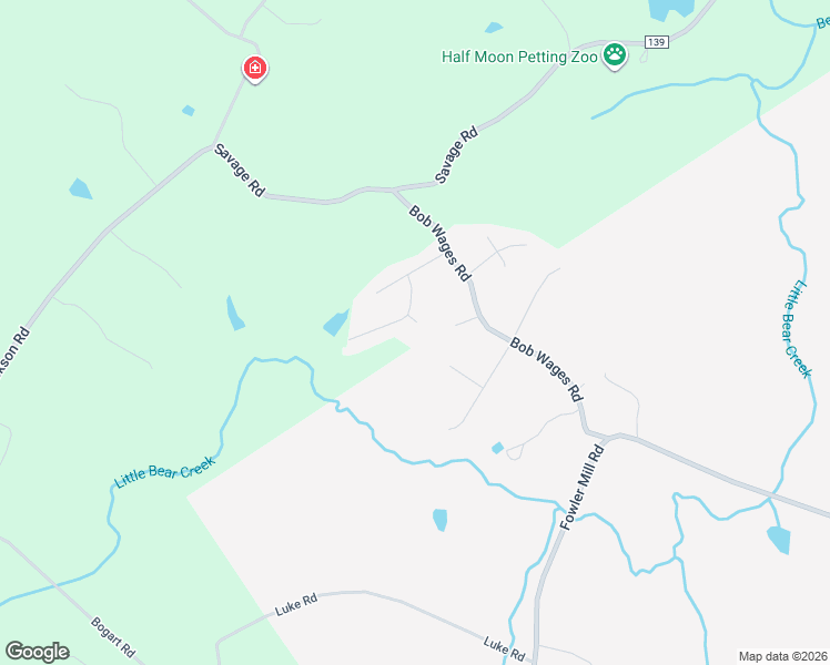 map of restaurants, bars, coffee shops, grocery stores, and more near 22 Saint John Court in Bogart