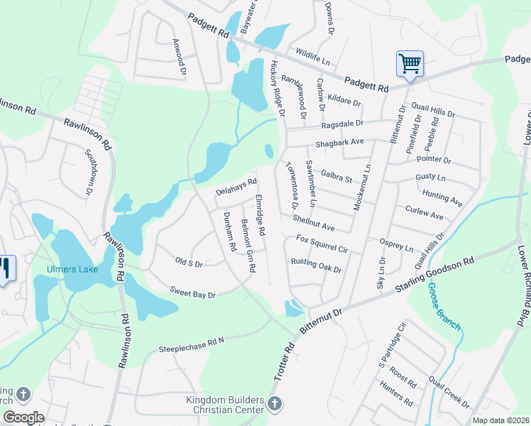 map of restaurants, bars, coffee shops, grocery stores, and more near 3320 Trotter Road in Columbia