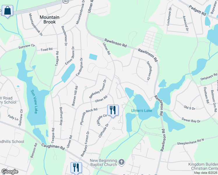 map of restaurants, bars, coffee shops, grocery stores, and more near 3224 Berkeley Forest Drive in Columbia
