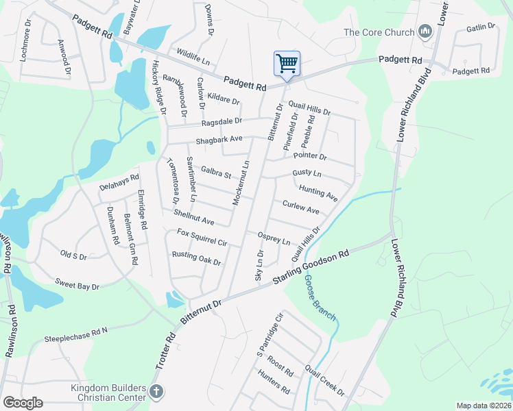 map of restaurants, bars, coffee shops, grocery stores, and more near 653 Bitternut Road in Columbia