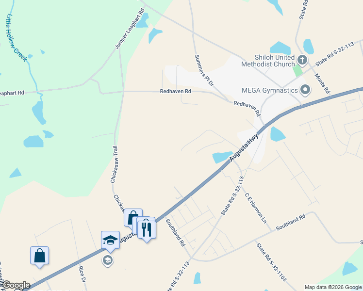 map of restaurants, bars, coffee shops, grocery stores, and more near 206 Ruby Prince Road in Gilbert
