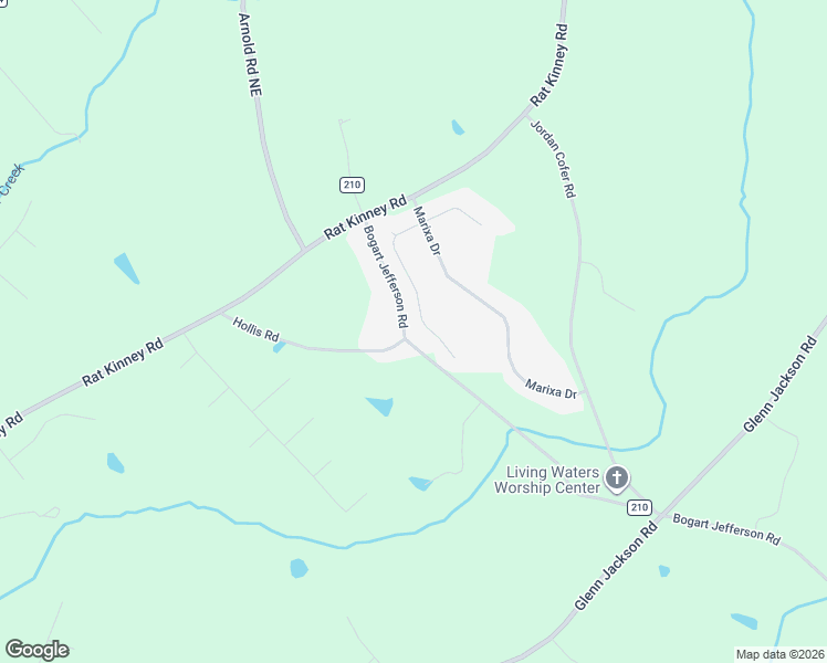 map of restaurants, bars, coffee shops, grocery stores, and more near 227 Lucas Way in Statham