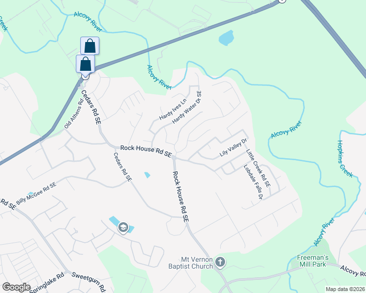 map of restaurants, bars, coffee shops, grocery stores, and more near 1556 Charcoal Ives Road in Lawrenceville