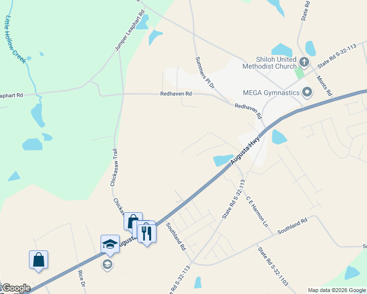 map of restaurants, bars, coffee shops, grocery stores, and more near 206 Ruby Prince Road in Gilbert