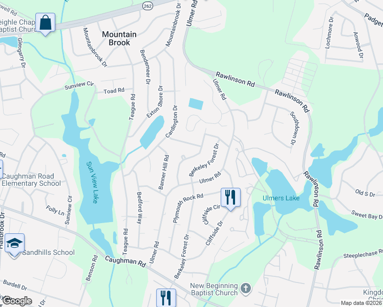map of restaurants, bars, coffee shops, grocery stores, and more near 8608 Maywood Drive in Columbia
