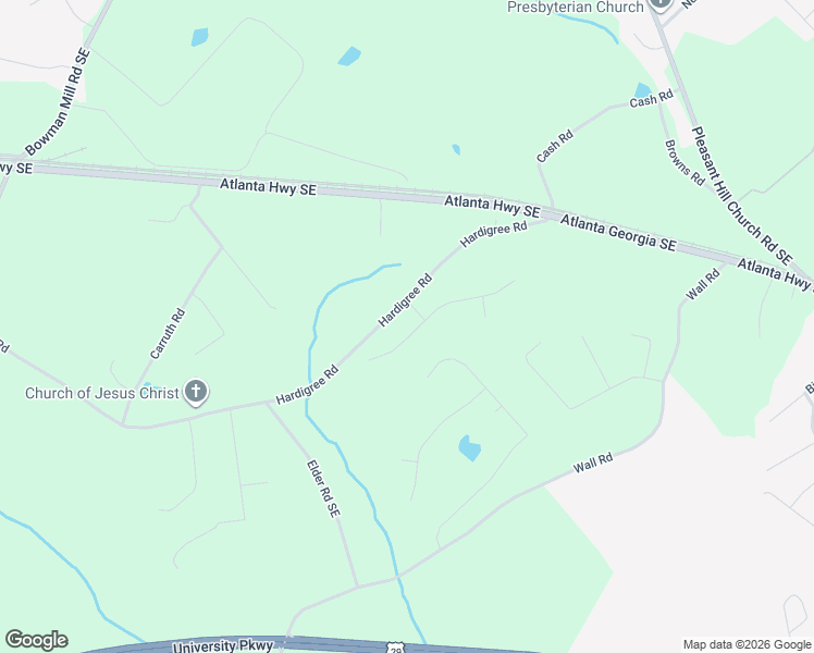 map of restaurants, bars, coffee shops, grocery stores, and more near 1612 Phillipsburg Drive in Winder