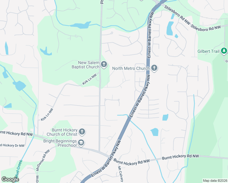 map of restaurants, bars, coffee shops, grocery stores, and more near 2251 Salient Road in Marietta