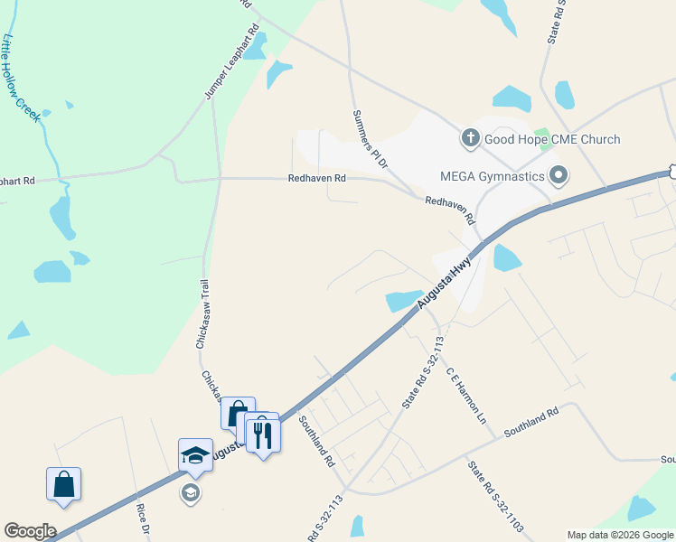 map of restaurants, bars, coffee shops, grocery stores, and more near 206 Ruby Prince Road in Gilbert