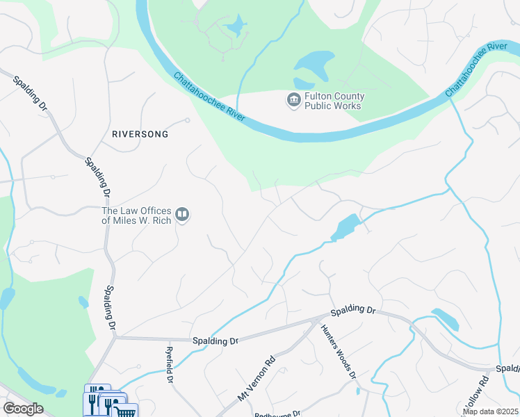 map of restaurants, bars, coffee shops, grocery stores, and more near 10 Sherington Place in Atlanta