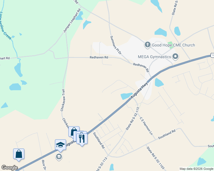 map of restaurants, bars, coffee shops, grocery stores, and more near 206 Ruby Prince Road in Gilbert