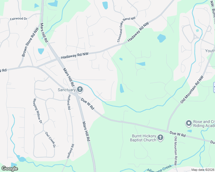 map of restaurants, bars, coffee shops, grocery stores, and more near 5174 Marsden Trce in Powder Springs