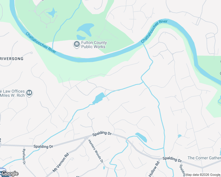 map of restaurants, bars, coffee shops, grocery stores, and more near 3859 Teesdale Court in Sandy Springs