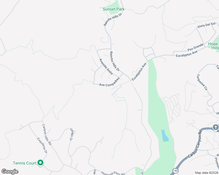 map of restaurants, bars, coffee shops, grocery stores, and more near 15019 Avenue Compadres in Chino Hills
