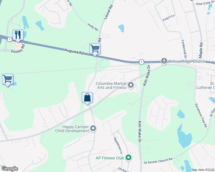 map of restaurants, bars, coffee shops, grocery stores, and more near 208 Elberta Drive in Lexington