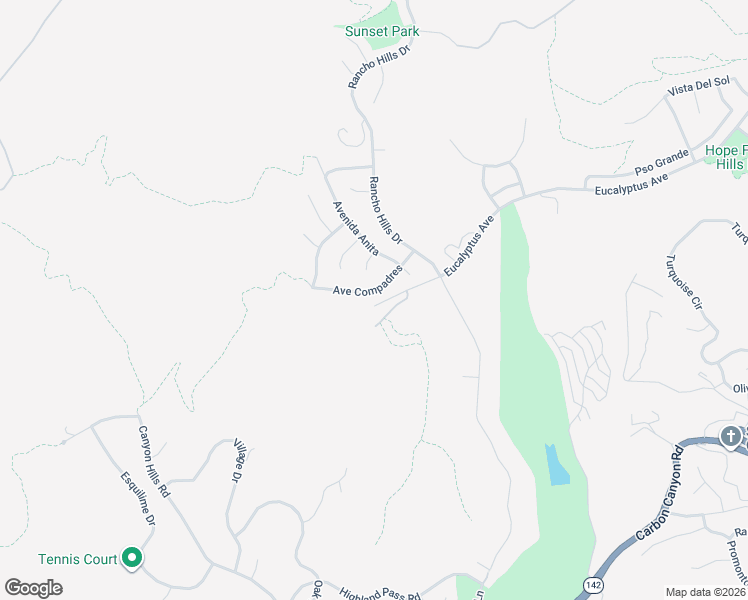 map of restaurants, bars, coffee shops, grocery stores, and more near 15011 Avenue Compadres in Chino Hills