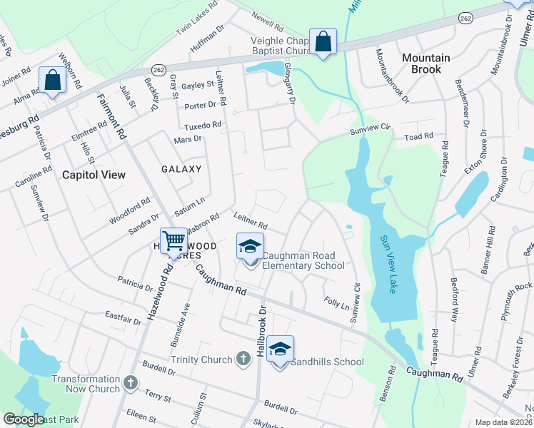 map of restaurants, bars, coffee shops, grocery stores, and more near 225 Charles Towne Court in Columbia