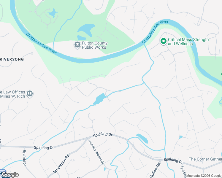 map of restaurants, bars, coffee shops, grocery stores, and more near 3862 Teesdale Court in Atlanta