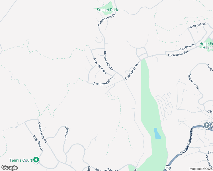 map of restaurants, bars, coffee shops, grocery stores, and more near 15011 Avenue Compadres in Chino Hills