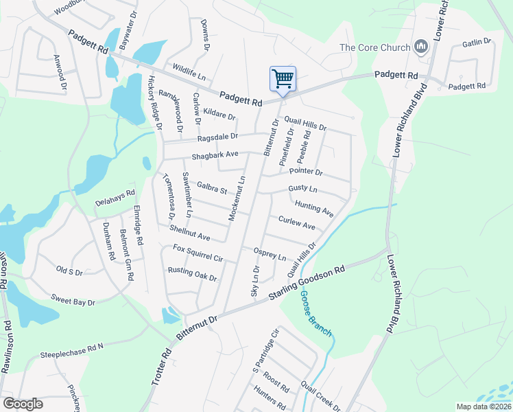 map of restaurants, bars, coffee shops, grocery stores, and more near 653 Bitternut Drive in Hopkins